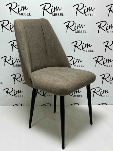 Стул Rim mebel Oskar, 88x48x48 см, черный, коричневый 1 шт.