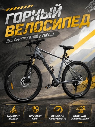 Велосипед S-DRIVE SD D500 2026 19 дюймов серый