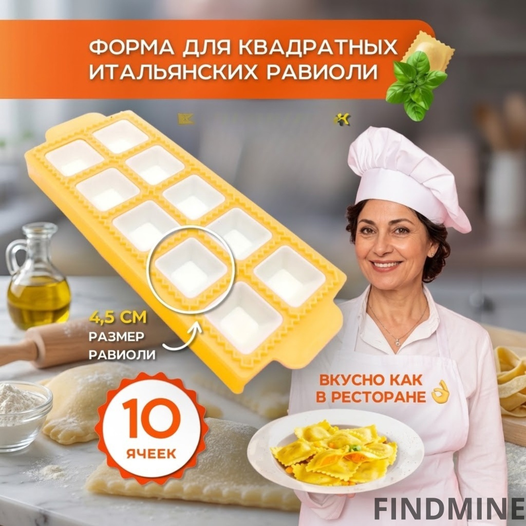 Форма для равиоли FINDMINE пластик 1 шт
