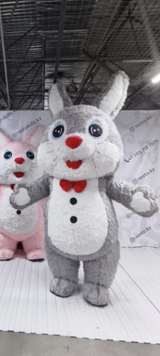 Карнавальный костюм Костюм Надувной костюм Кролик заяц Rosto для аниматора  серый