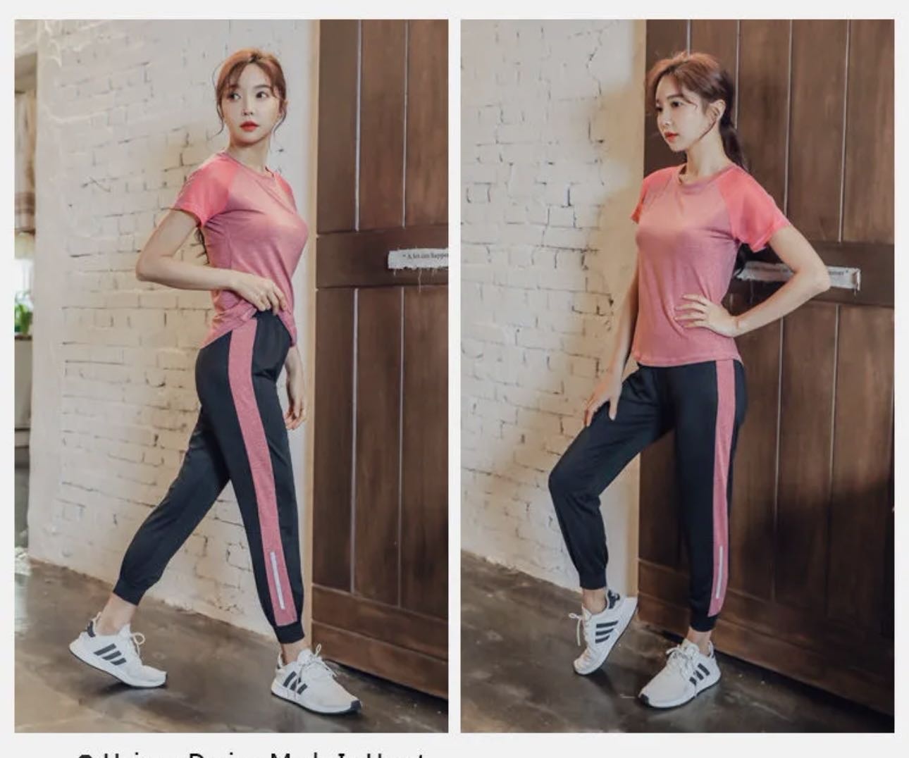 Спортивный костюм Fashion Fit черный, розовый