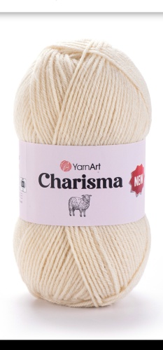Моток YarnArt CHARISMA 502 Малочный Айвори 200 м 100 г
