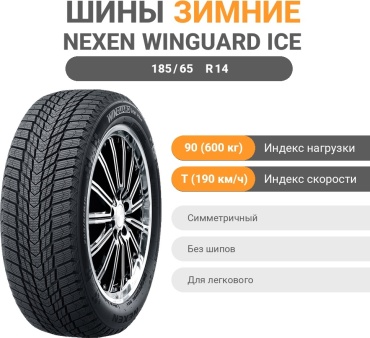 NEXEN Winguard Ice Plus 185/65 R14 90T без шипов
