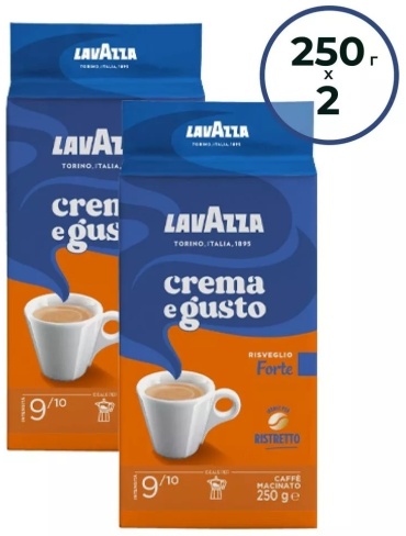 Кофе Lavazza Crema E Gusto Forte молотый 500 г