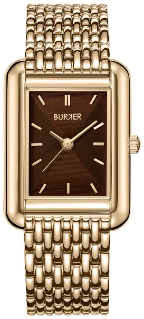 Кварцевые BURKER Olivia Gold Brown нержавеющая сталь