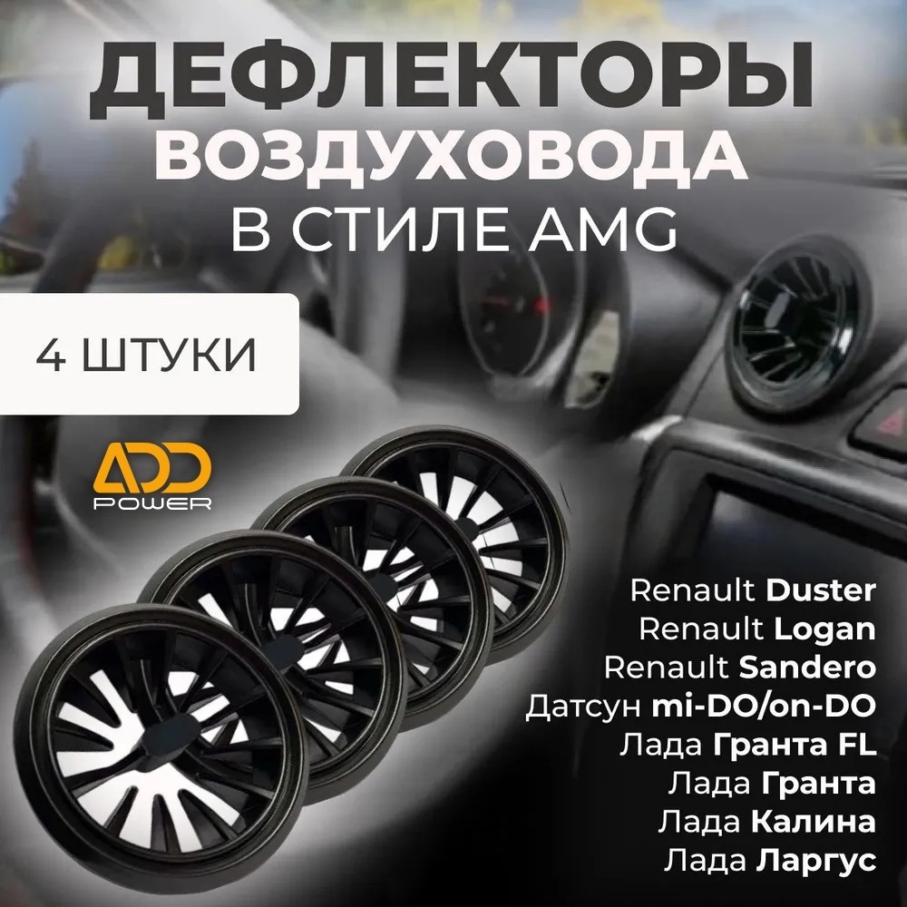 ADD Power Дефлектор воздуховода в стиле АMG Без света