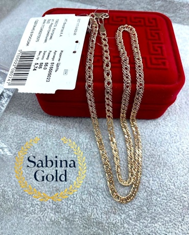 Sabina Gold SEP-SBN-N-252 длина 50 см, вес 5.53 г золото, плетение тройной ромб