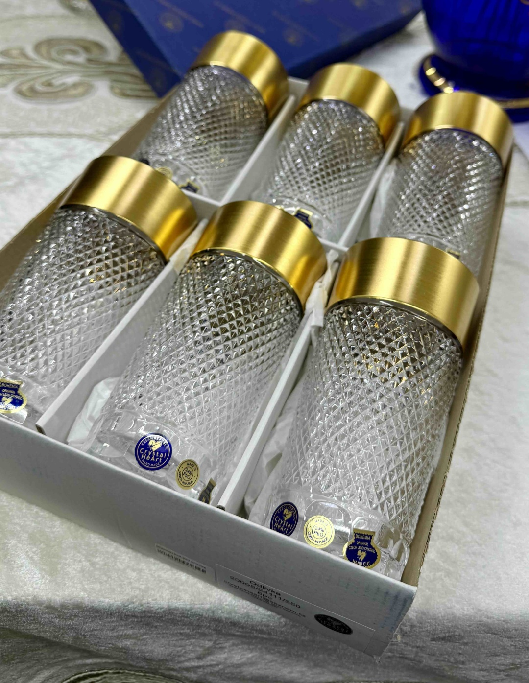 Набор стаканов Crystal HeArt 350 мл, хрусталь, 6 шт