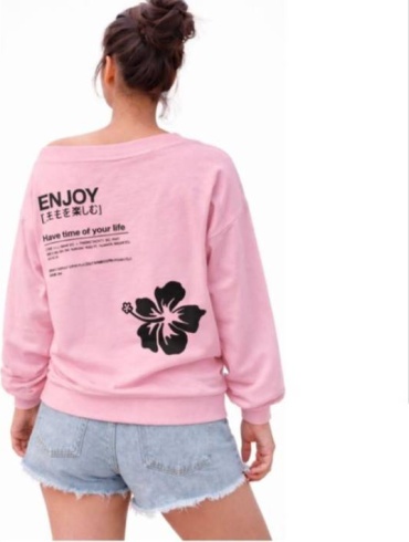 Свитшот розовый