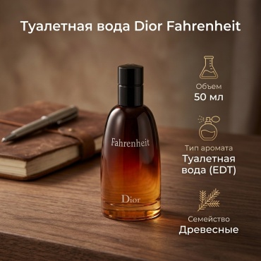 Dior Fahrenheit туалетная вода EDT 50 мл