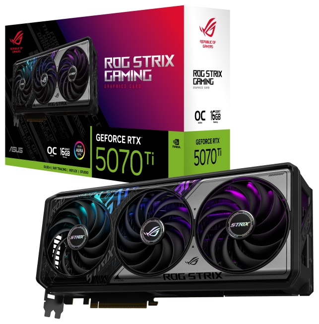 Видеокарта ASUS ROG Strix Gaming GeForce RTX 5070 Ti 16GB GDDR7