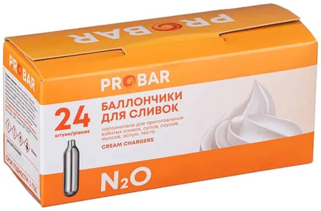 PROBAR баллончик для сифона-кремера 123-54 24 шт