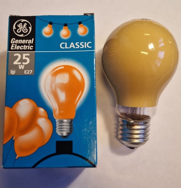 General Electric 25W E27, накаливания, оранжевый