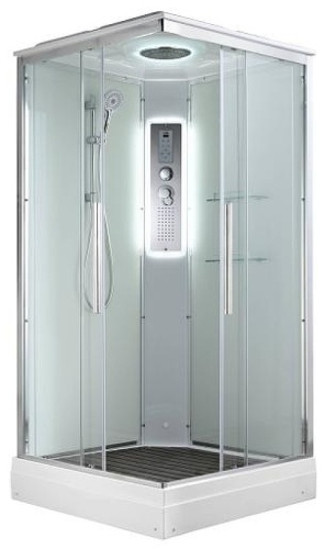 Душевая кабина KABINKA.KZ K2090LED, 220х90 см, низкий поддон