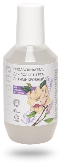 Levrana Ополаскиватель для полости рта «Антимикробный» ополаскиватель мятный 250 мл