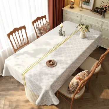 Скатерть DANL 180x140 см, ПВХ, полиэстер, 1 шт