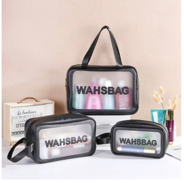 Washbag косметичка ПВХ черный 21X30 см