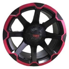 TUFF 10309Sss 8x17/6x139.7 D110.1 ET0 4 диска черный, красный