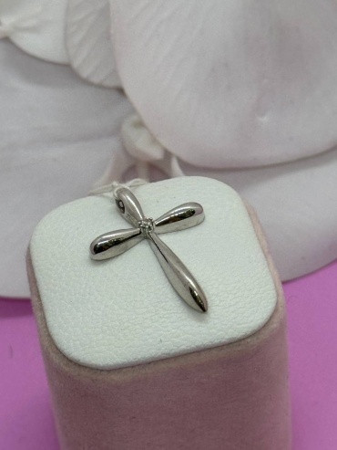 Крестик SAR JEWELRY Aro_E1_002_9390 вес 2.4 г золото, бриллиант