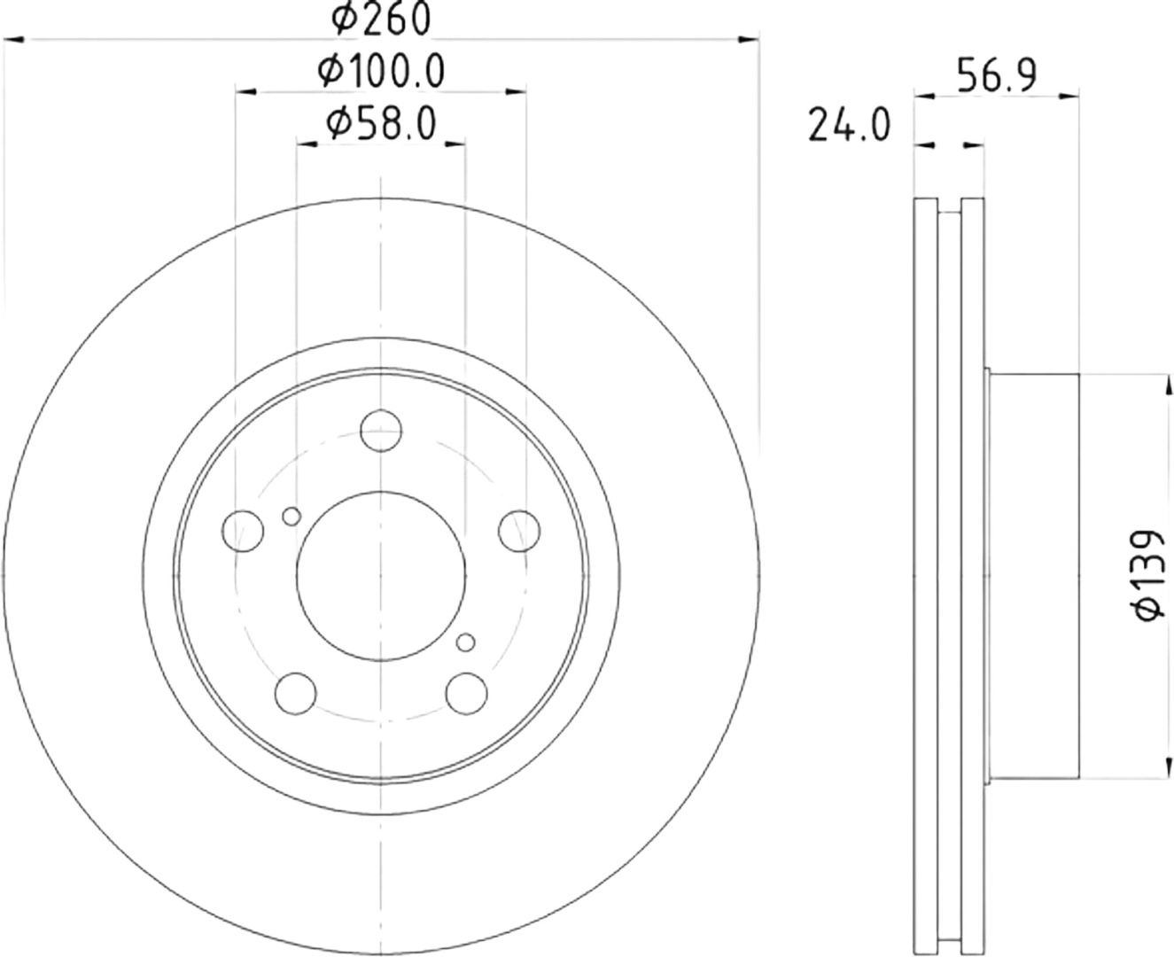 Диски Nisshinbo передние ND7005