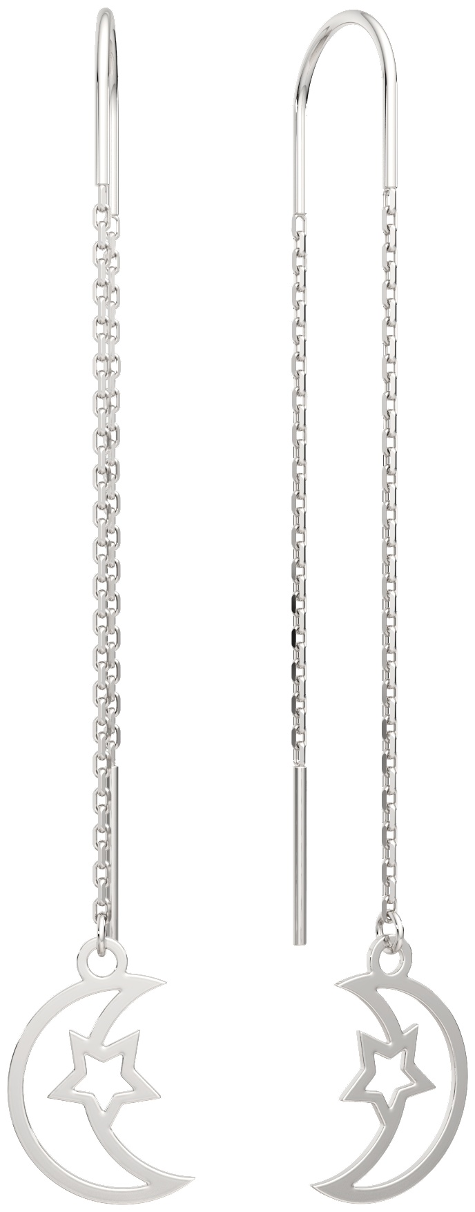 Серьги-цепочки Lucente Silver ZO-0390078.ZZ вес 1.19 г серебро, без вставок