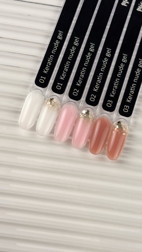 Mia гель keratin gel nude 02 15 мл