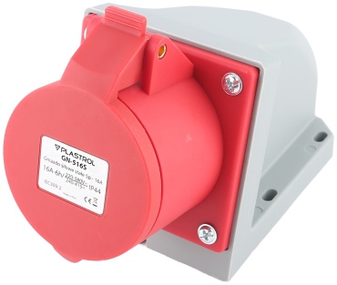 Розетка Kel W-102126, белый, красный