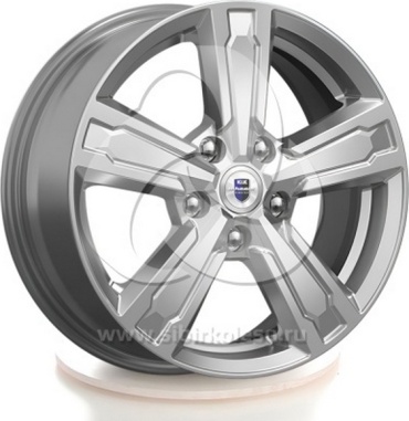 K&K Оклахома дарк платинум 6.5x16/5x114.3 D67.1 ET38 4 диска черный, серебристый, графит