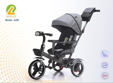 Трёхколёсный велосипед New Lux 6200 мультиколор
