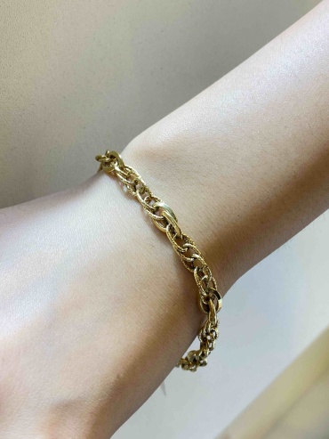 DN Jewelry 48 длина 19 см, вес 4.81 г золото, плетение отсутствует