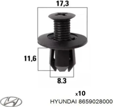 Avers крепление 8659028000 Hyundai Accent/Kia Cerato
