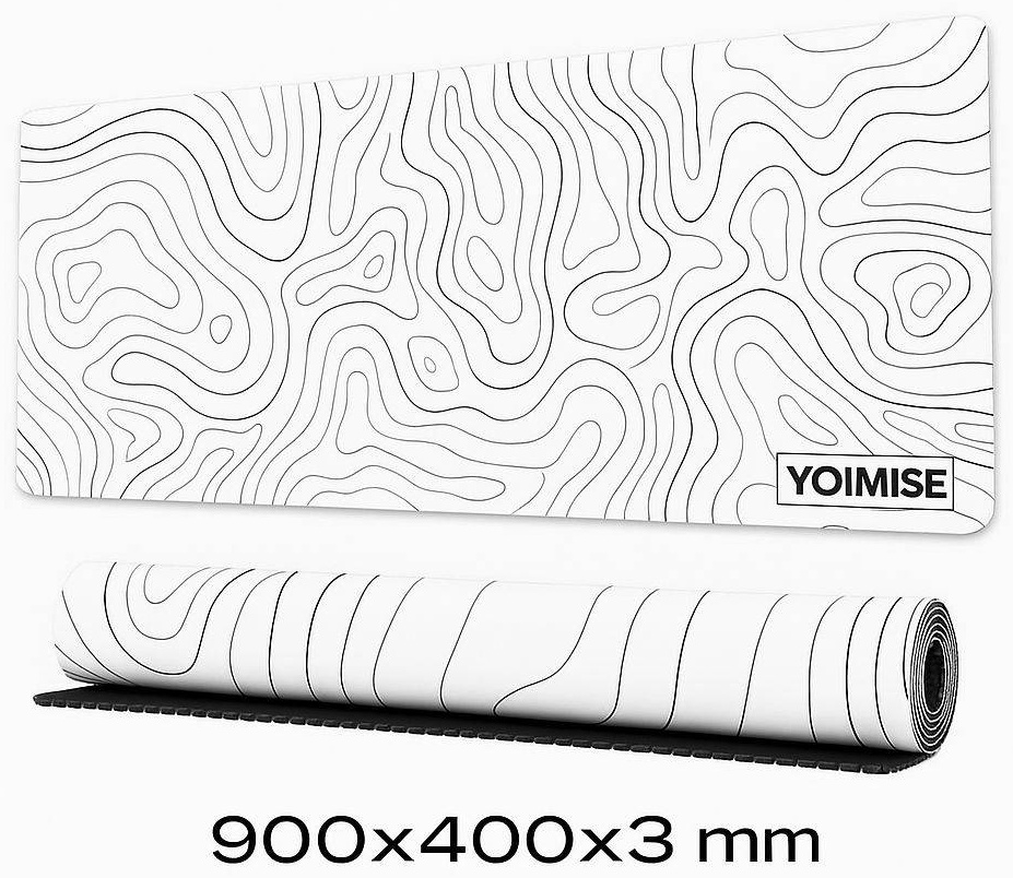 Коврик для мыши YOIMISE KBL 900x400x3 мм белый