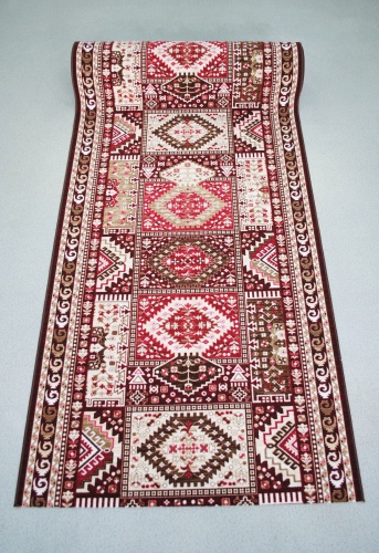 Ковровая дорожка Carpets Vitebsk безворсовая, полиамид, войлок, 120 см x 2.5 м