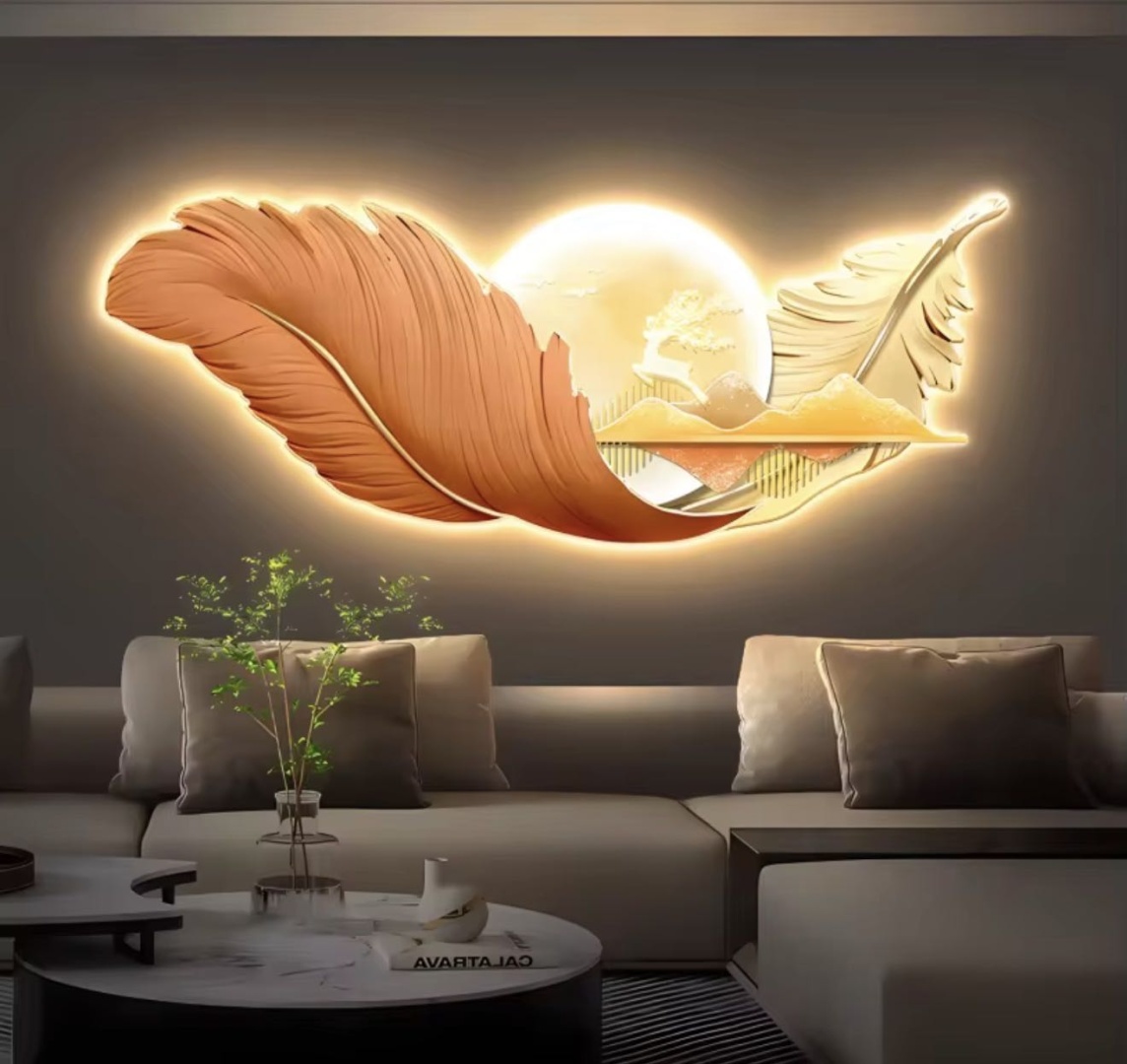 Бра настенный LED, золотистый