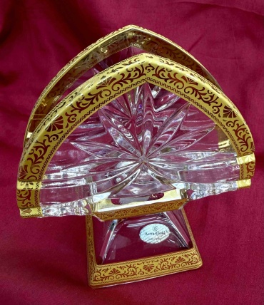 Astra Gold салфетница Golden royal, хрусталь