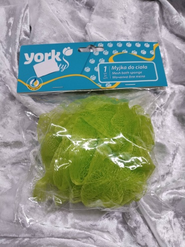 York мочалка для тела, универсальное салатовый 1 шт