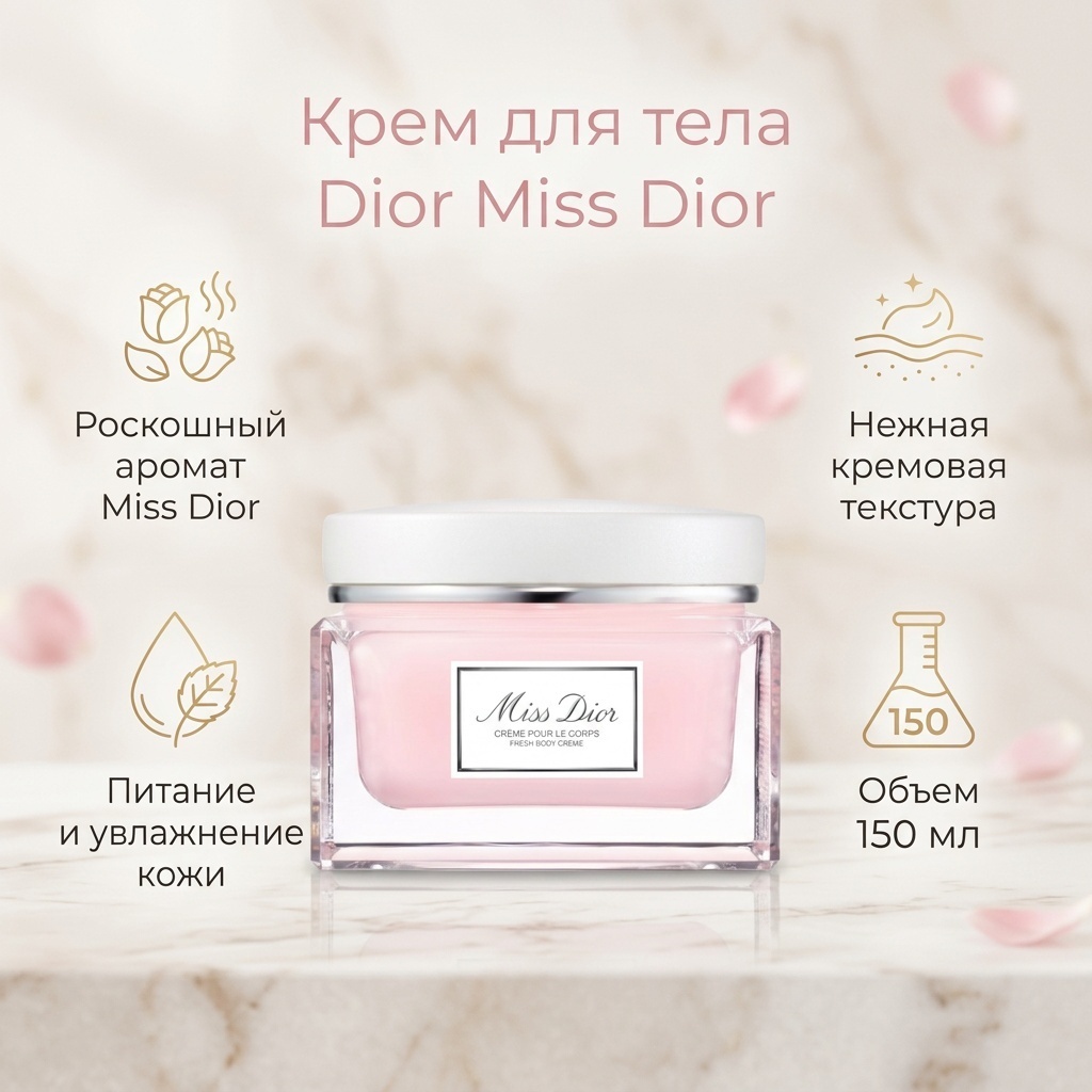 Dior Крем для тела MISS DIOR BODY CREAM крем для тела 150 мл