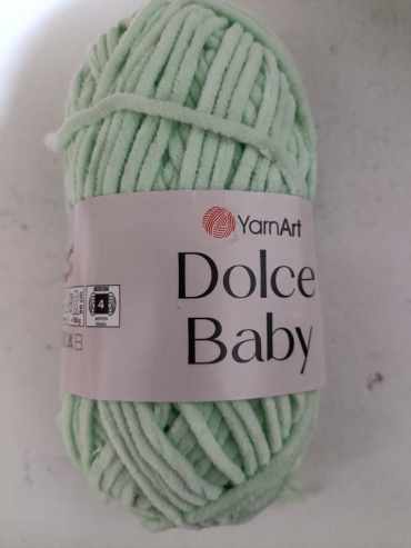 Dolce Baby YarnArt 753 Бледно салатовый 85 м 50 г