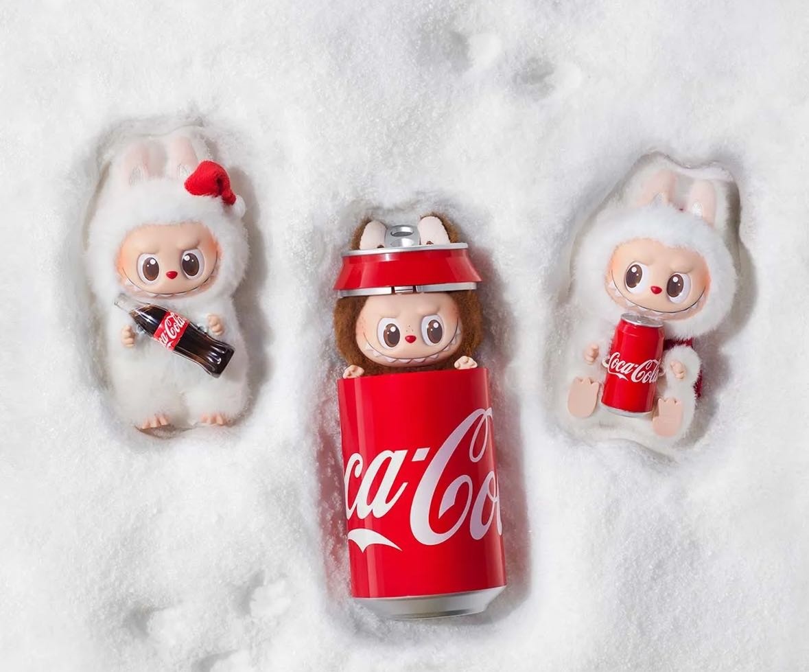 Брелок Labubu Оригинал Coca-Cola Series 17 см винил, плюш 1 шт