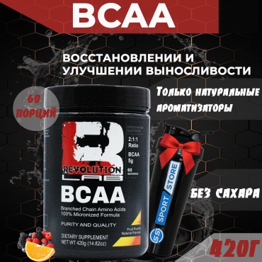 BCAA Revolution Lab BCAA фруктовый пунш 420 г
