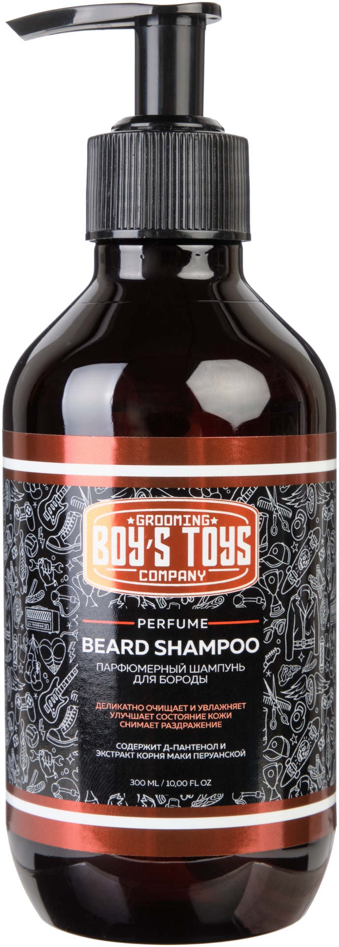 Boys Toys Perfume шампунь для бороды и усов 300 мл