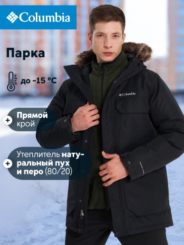 Пуховик Columbia черный