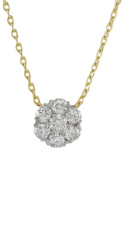 Подвеска Briolette M0519PK вес 2.33 г золото, бриллиант