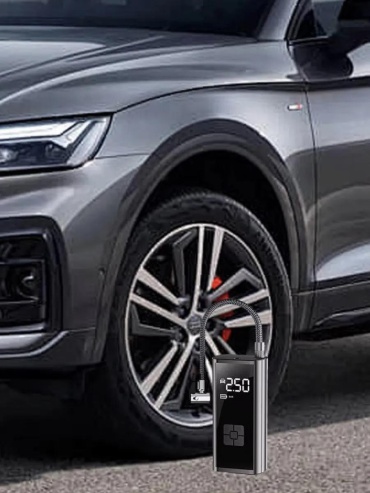 Автокомпрессор цифровой Компрессор автомобильный PowerBank, насос электрический