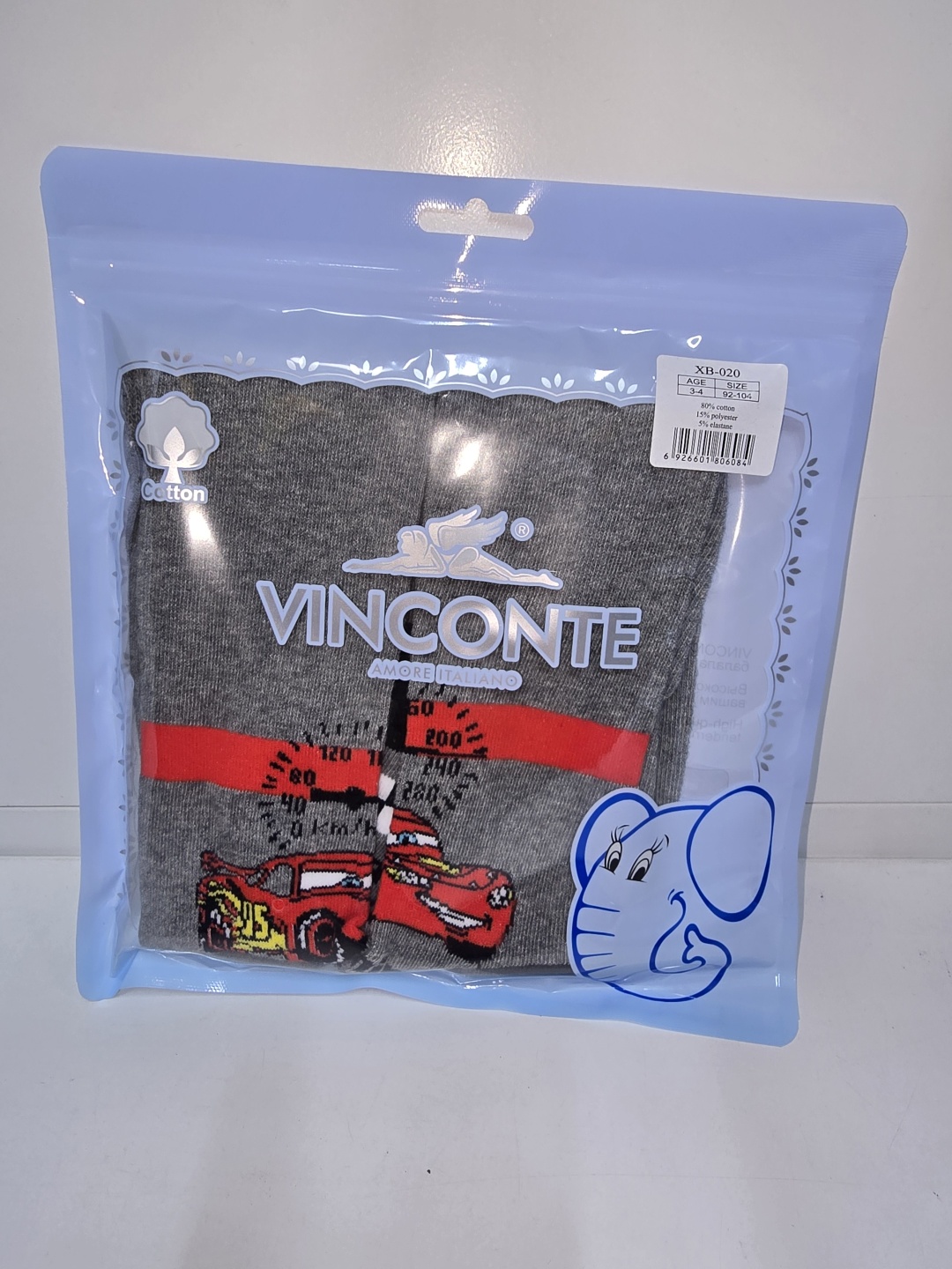 Колготки Vinconte Тачки серый