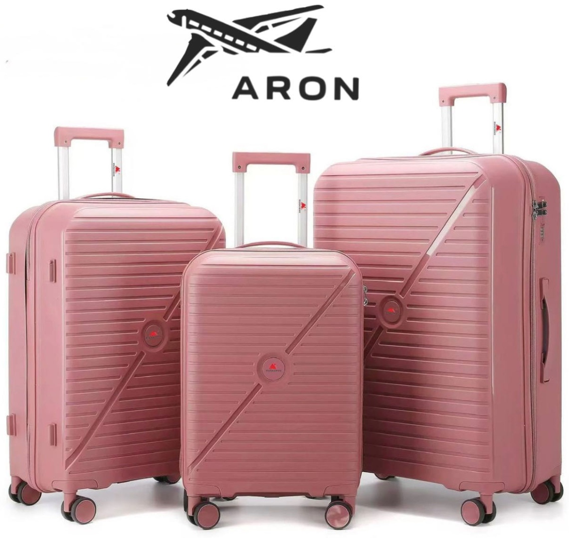 Чемодан ARON-011 полипропилен 220 л розовый