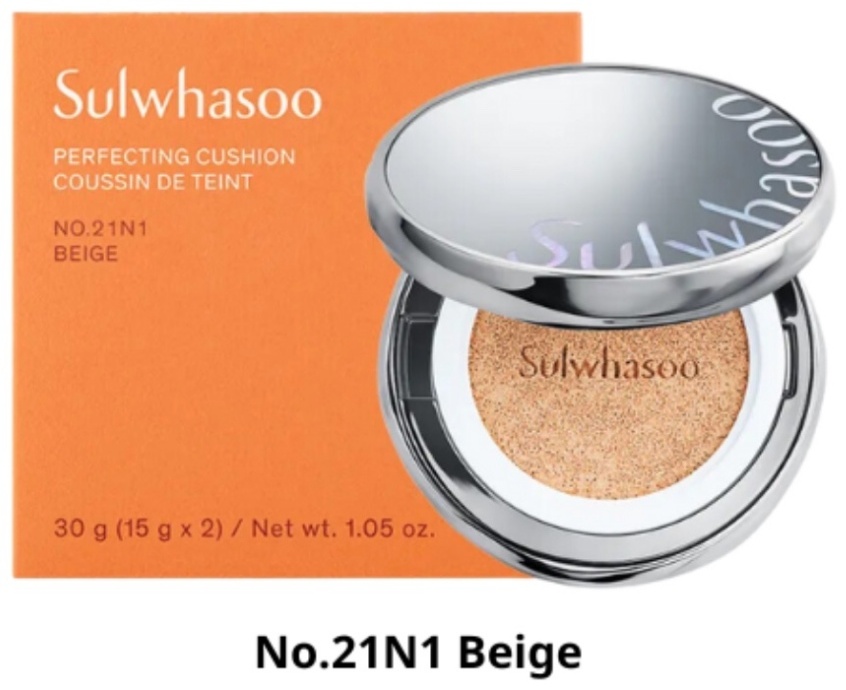 Sulwhasoo Perfecting Cushion De Teint SPF50 кушон 21N1 Beige 30 г