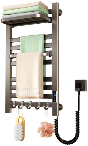 Полотенцесушитель электрический ВИТАЛЮКС ELSofia98Gray, лесенка 48x96 см