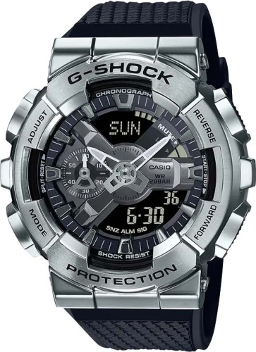 Кварцевые CASIO EDIFACE & G-CHOCK GM-110-1ADR пластик, нержавеющая сталь