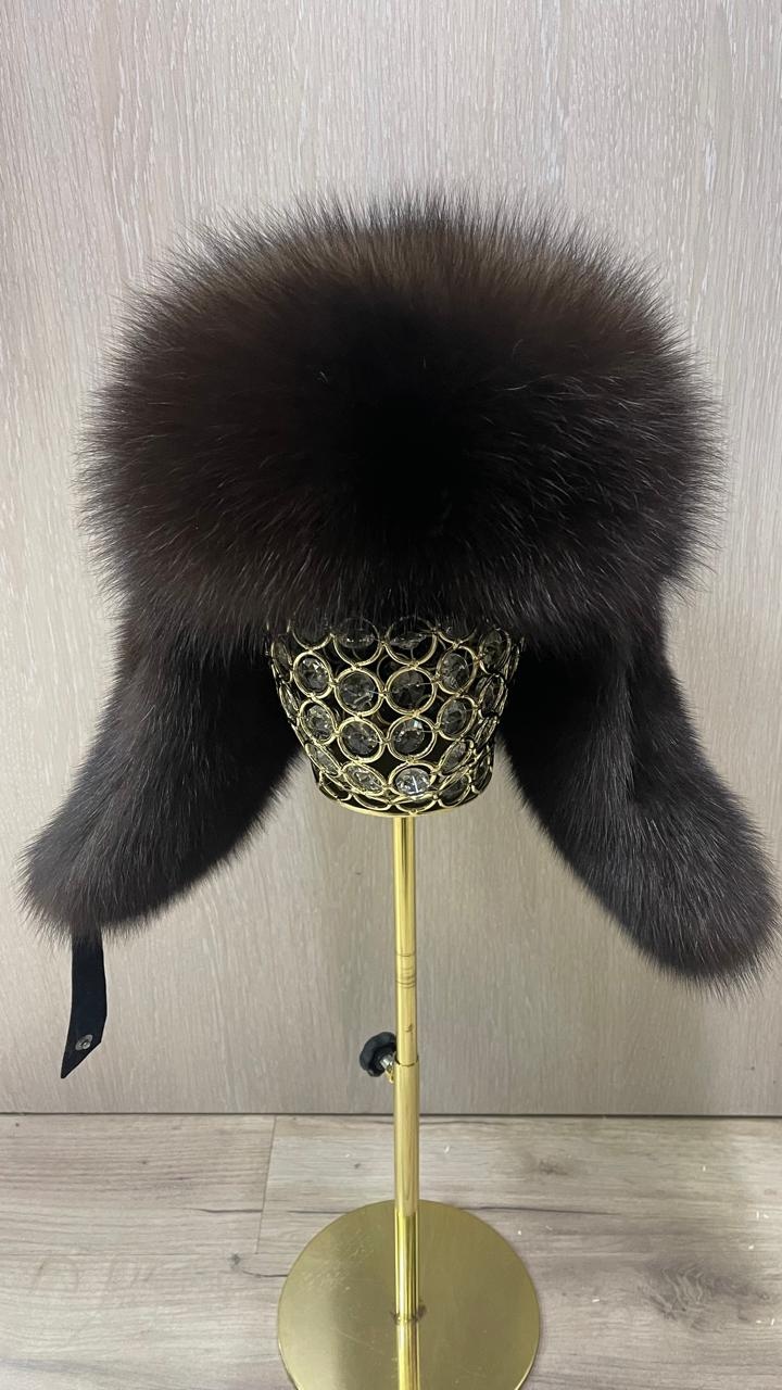 Ушанка SemiFur размер 59, 60, 61, коричневый